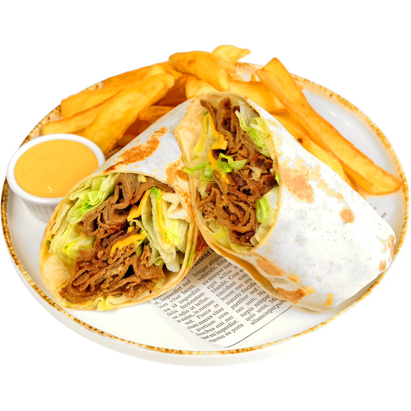 Тортиля с "Телешки Гирос"